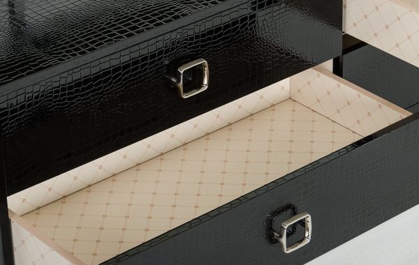 26  Black Crocodile Mdf Dresser By Homeroots Fashion - Image 2