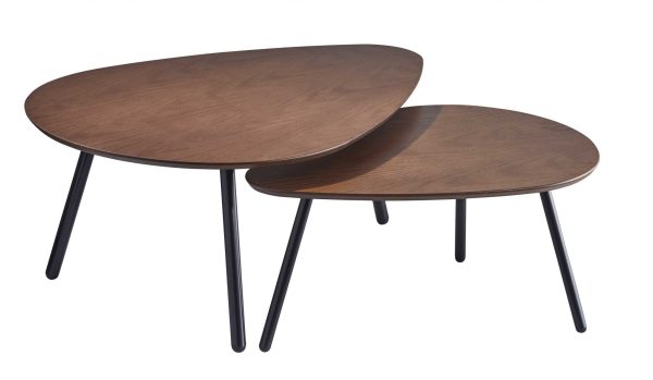 Walnut Nesting Coffee Table By Homeroots Online now - Image 4