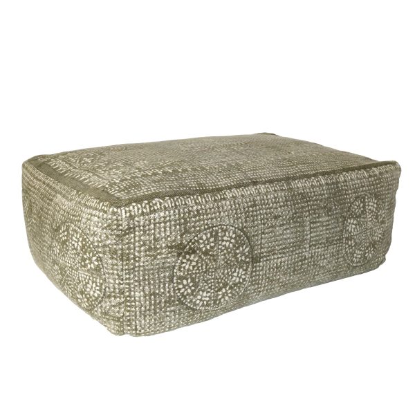 Wyatt Pouf - Rectangle - Putty By HomArt For Sale - Image 3