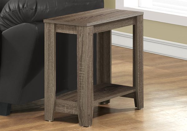 Dark Taupe Particle Board Laminate Accent Table By Homeroots Hot on Sale - Image 2