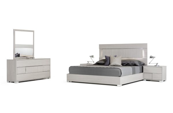 Modern Grey Queen Bedroom Set By Homeroots Fashion - Image 2