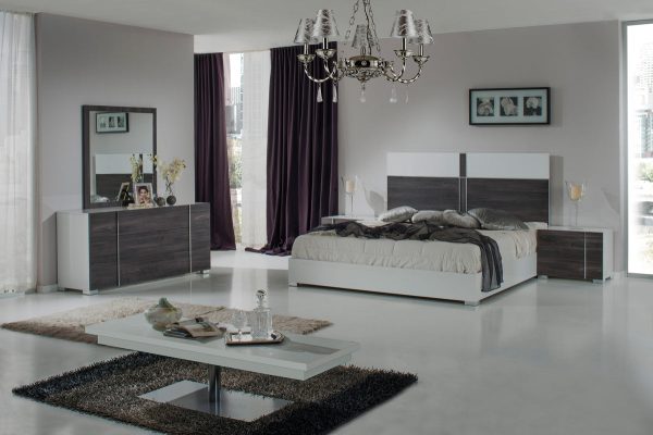 Italian Modern White & Grey Right Nightstand By Homeroots Online Hot Sale - Image 3