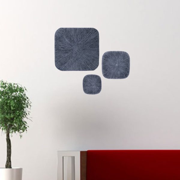 Sandstone, Ribbed Concave, Square - Wall Decor By Homeroots For Discount