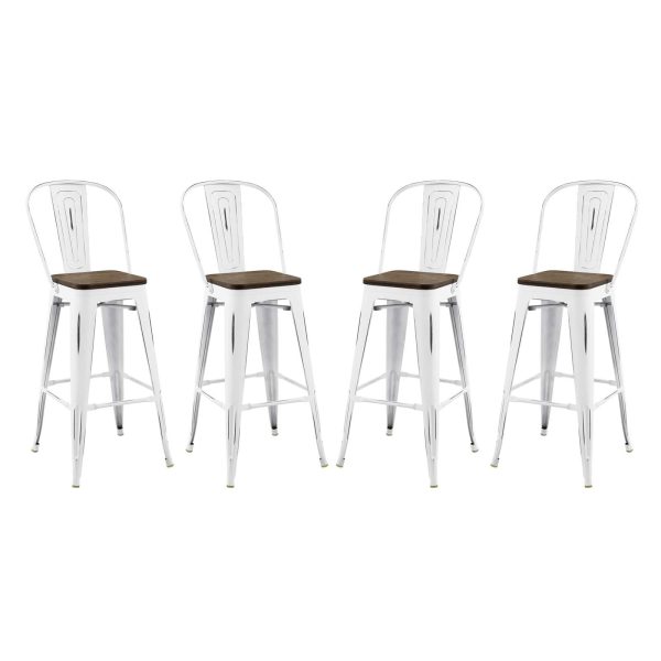 Promenade Bar Stool Metal Set of 4 By Modway - EEI-3951 Hot on Sale - Image 2