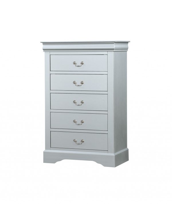 Platinum Wood Chest By Homeroots - 347114 For Discount
