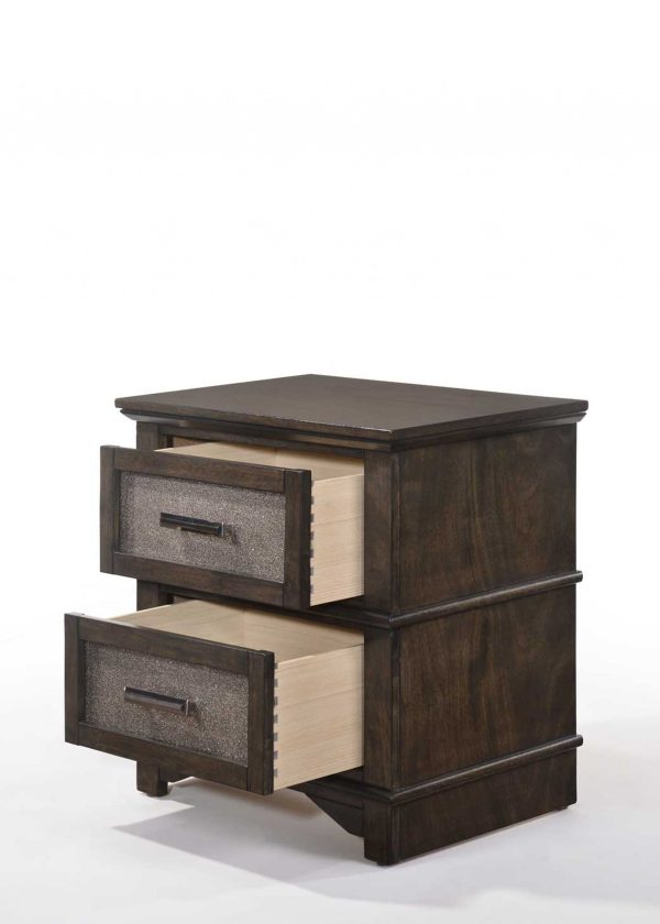 Dark Walnut Wood Nightstand By Homeroots - 347083 Online Sale - Image 3