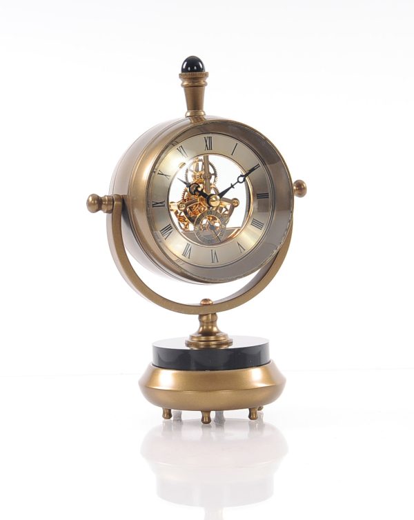 Brass Table Clock By Homeroots Online - Image 2