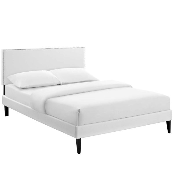 Macie Queen Vinyl Platform Bed with Squared Tapered Legs By Modway - MOD-5970 Cheap - Image 2