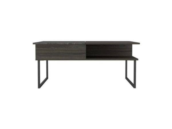 41  Onyx And Carbon Manufactured Wood Rectangular Lift Top Coffee Table By Homeroots Cheap - Image 3