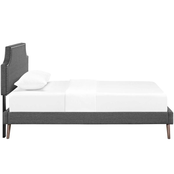 Corene Twin Fabric Platform Bed with Round Splayed Legs By Modway - MOD-5943 Online Hot Sale - Image 4