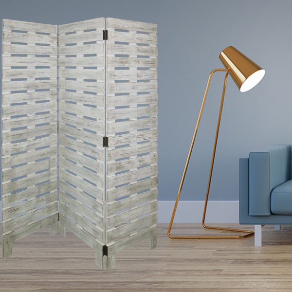 White Wood Garden Screen By Homeroots Fashion