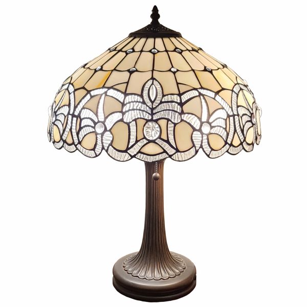 24  Stained Glass Two Light Stained Glass Two Light Accent Table Lamp By Homeroots Hot on Sale - Image 2