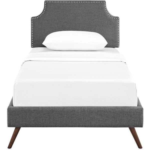 Corene Twin Fabric Platform Bed with Round Splayed Legs By Modway - MOD-5943 Online Hot Sale - Image 5