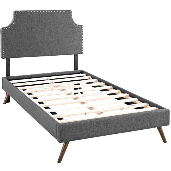 Corene Twin Fabric Platform Bed with Round Splayed Legs By Modway - MOD-5943 Online Hot Sale - Image 3