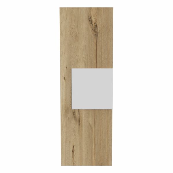 Light Oak and White Multi Purpose Vertical Hanging Cabinet By Homeroots Online - Image 2